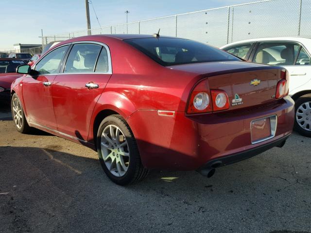 1G1ZK57758F219300 - 2008 CHEVROLET MALIBU LTZ RED photo 3