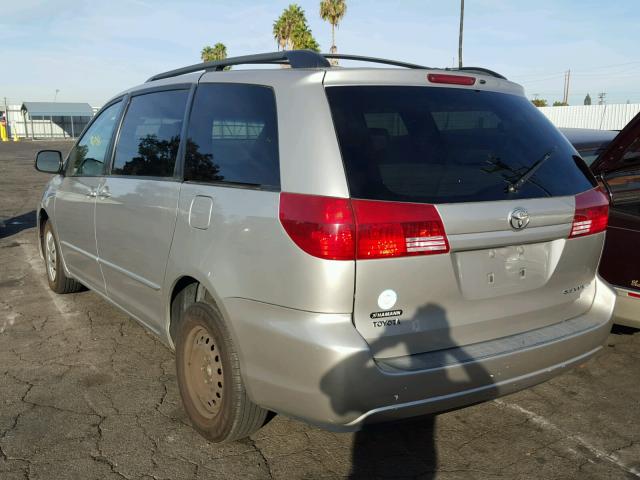 5TDZA23C55S316410 - 2005 TOYOTA SIENNA CE SILVER photo 3