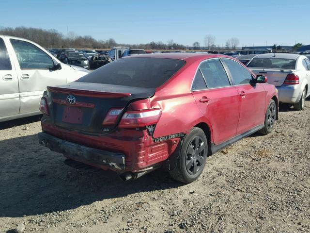 4T1BE46K37U062839 - 2007 TOYOTA CAMRY NEW RED photo 4