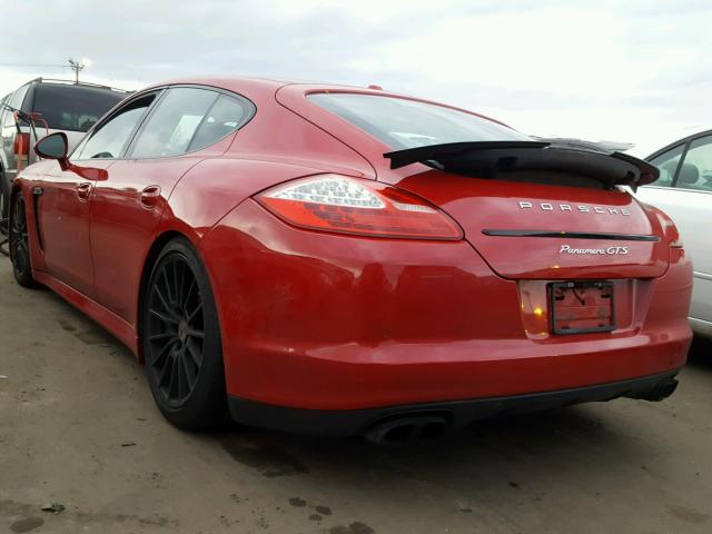 WP0AF2A70DL075103 - 2013 PORSCHE PANAMERA G RED photo 3