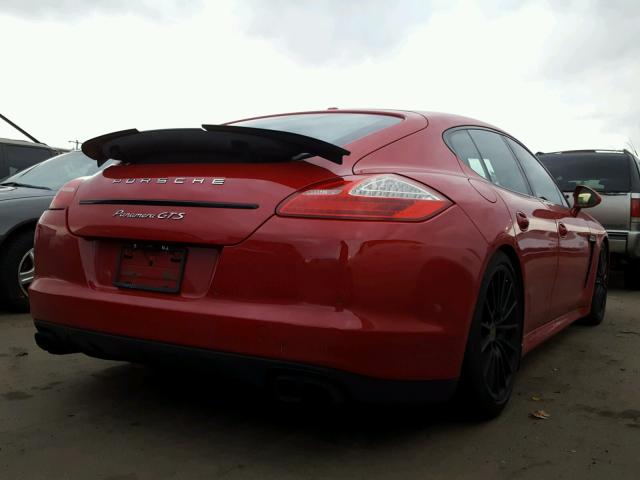 WP0AF2A70DL075103 - 2013 PORSCHE PANAMERA G RED photo 4