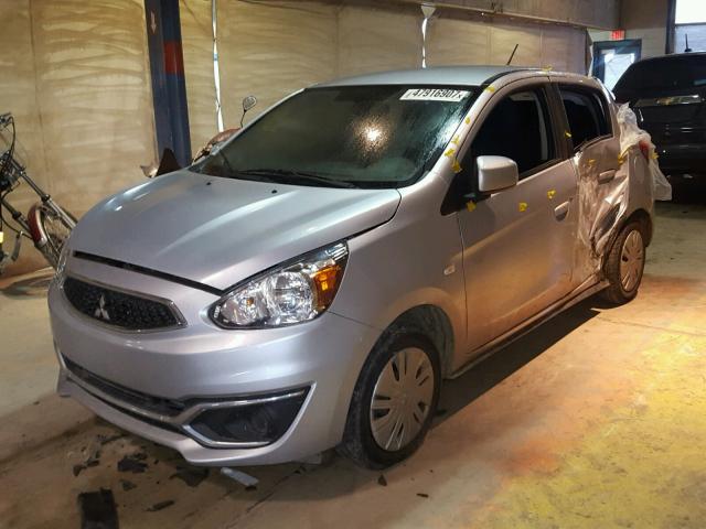 ML32A3HJ7HH001716 - 2017 MITSUBISHI MIRAGE ES SILVER photo 2