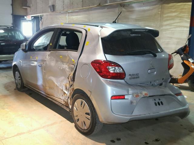 ML32A3HJ7HH001716 - 2017 MITSUBISHI MIRAGE ES SILVER photo 3