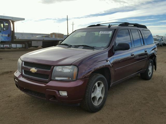 1GNET16S166129907 - 2006 CHEVROLET TRAILBLAZE MAROON photo 2