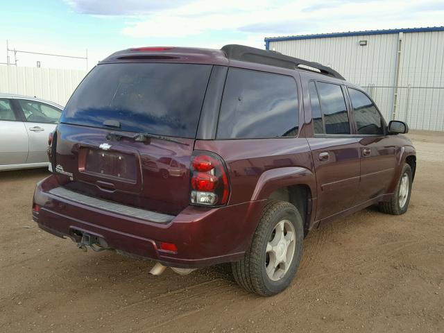 1GNET16S166129907 - 2006 CHEVROLET TRAILBLAZE MAROON photo 4