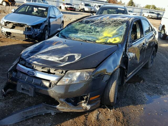 3FAHP0HA6AR361624 - 2010 FORD FUSION SE BLACK photo 2