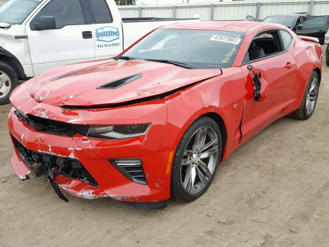 1G1FH1R7XG0161774 - 2016 CHEVROLET CAMARO SS RED photo 2