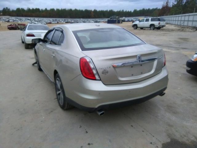 1LNHL9DR1AG606872 - 2010 LINCOLN MKS GOLD photo 3