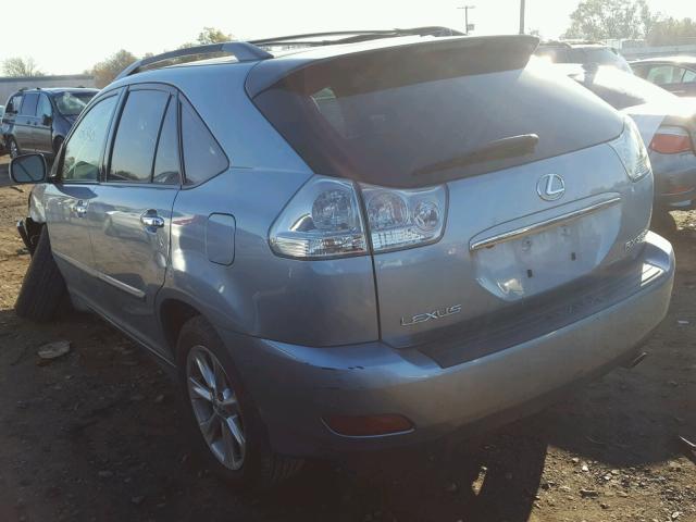 2T2HK31U08C079876 - 2008 LEXUS RX 350 BLUE photo 3