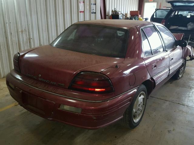 1G2NE55D2SC723709 - 1995 PONTIAC GRAND AM S MAROON photo 4