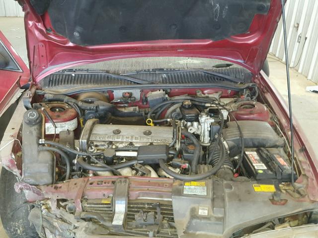 1G2NE55D2SC723709 - 1995 PONTIAC GRAND AM S MAROON photo 7