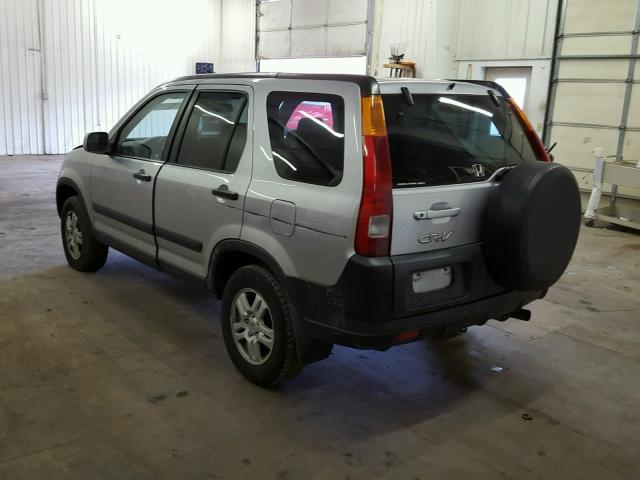 JHLRD788X4C048031 - 2004 HONDA CR-V EX ვერცხლისფერი ფოტო 3