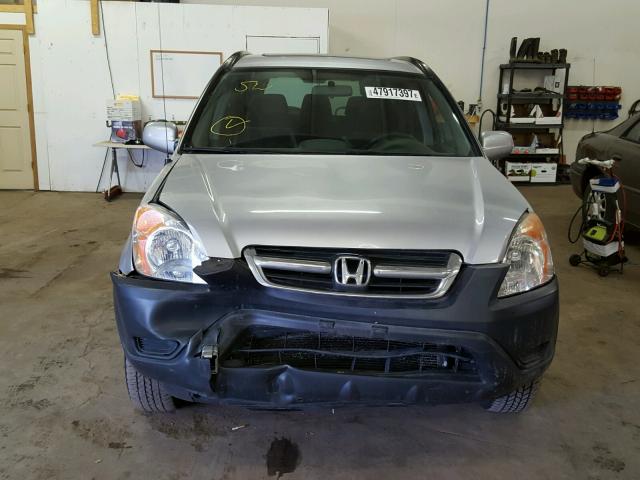 JHLRD788X4C048031 - 2004 HONDA CR-V EX ვერცხლისფერი ფოტო 9