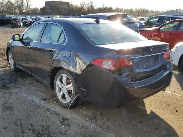 JH4CU2F63BC003760 - 2011 ACURA TSX CHARCOAL photo 3