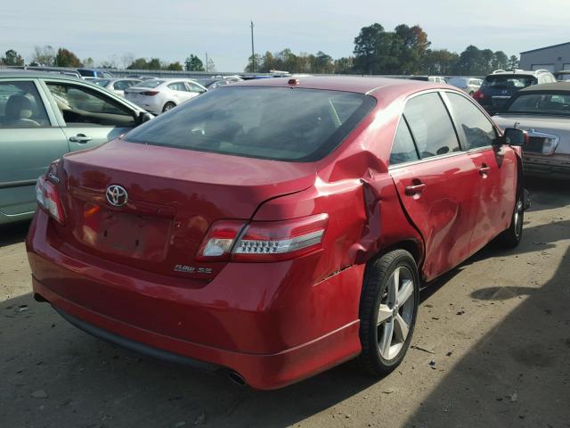 4T1BF3EK9BU144012 - 2011 TOYOTA CAMRY BASE RED photo 4