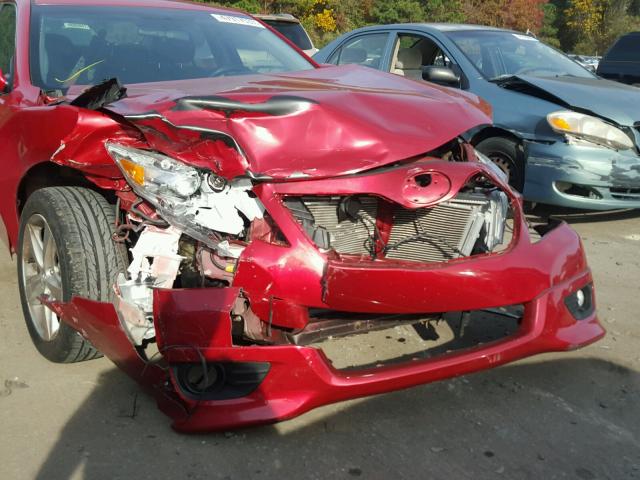 4T1BF3EK9BU144012 - 2011 TOYOTA CAMRY BASE RED photo 9