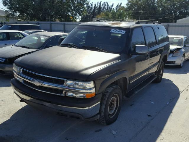 3GNGC26U71G250500 - 2001 CHEVROLET SUBURBAN C BLACK photo 2