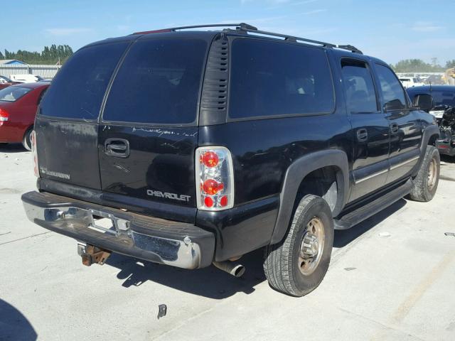 3GNGC26U71G250500 - 2001 CHEVROLET SUBURBAN C BLACK photo 4