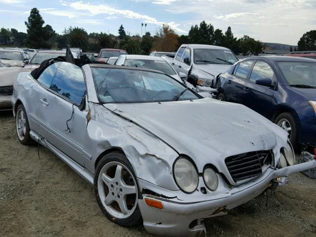 WDBLK70G12T106664 - 2002 MERCEDES-BENZ CLK 430 SILVER photo 1