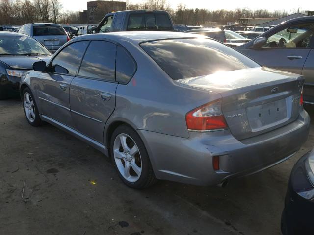 4S3BL616297218516 - 2009 SUBARU LEGACY 2.5 GRAY photo 3