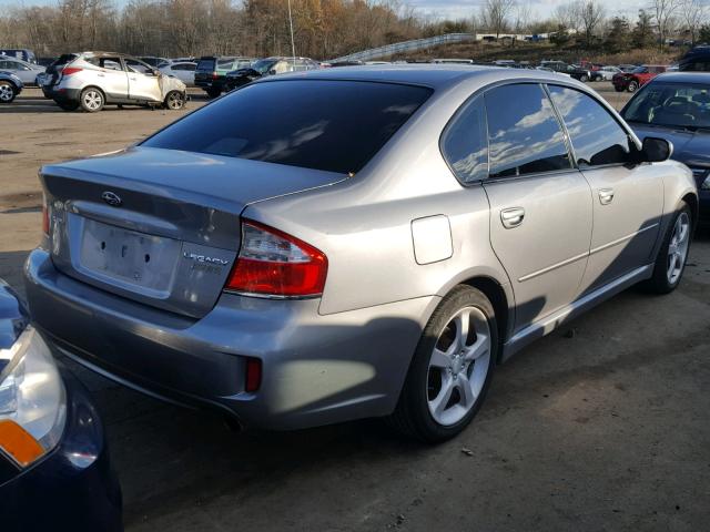 4S3BL616297218516 - 2009 SUBARU LEGACY 2.5 GRAY photo 4