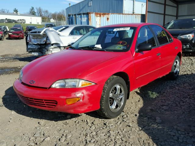 1G1JC5244W7237804 - 1998 CHEVROLET CAVALIER RED photo 2