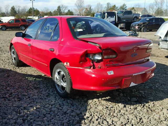 1G1JC5244W7237804 - 1998 CHEVROLET CAVALIER RED photo 3