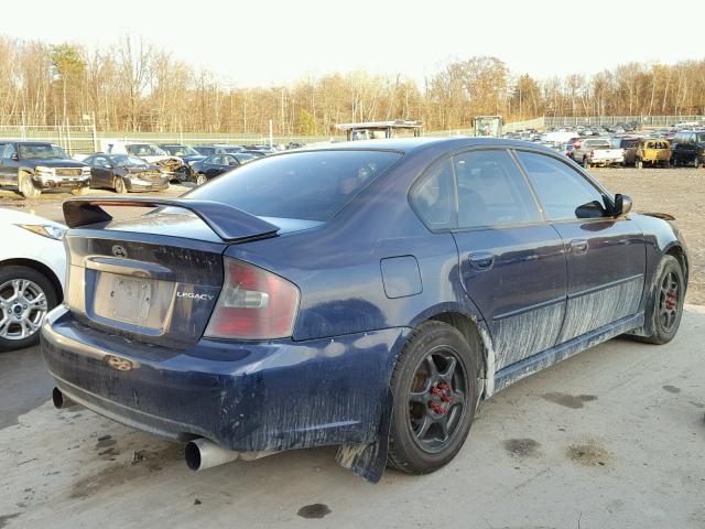 4S3BL616656209429 - 2005 SUBARU LEGACY 2.5 BLUE photo 4