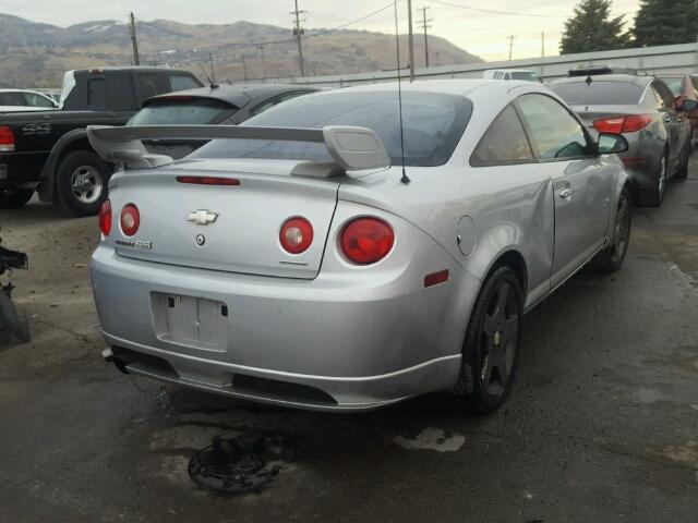 1G1AP12P957606307 - 2005 CHEVROLET COBALT SS SILVER photo 4