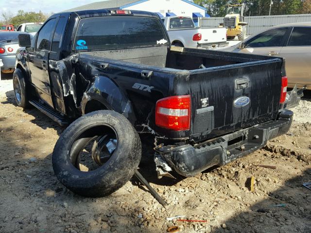 1FTRF02246KC52741 - 2006 FORD F150 BLACK photo 3