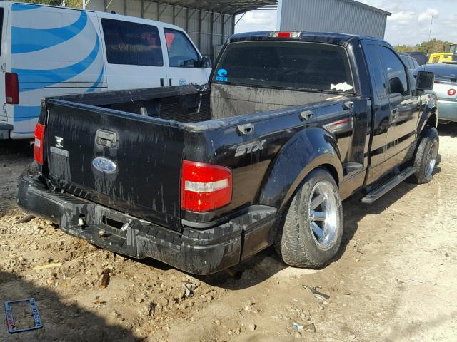 1FTRF02246KC52741 - 2006 FORD F150 BLACK photo 4