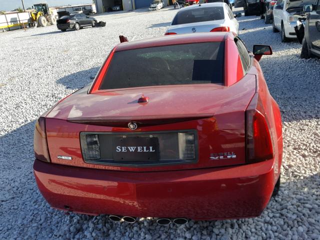 1G6YV34A655603640 - 2005 CADILLAC XLR RED photo 6