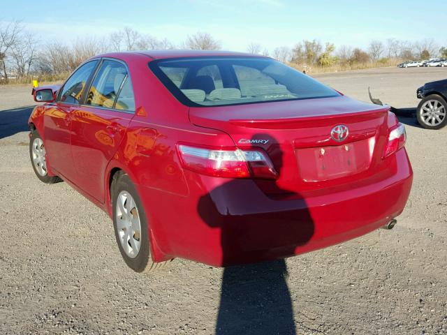 4T1BE46K69U357551 - 2009 TOYOTA CAMRY BASE RED photo 3