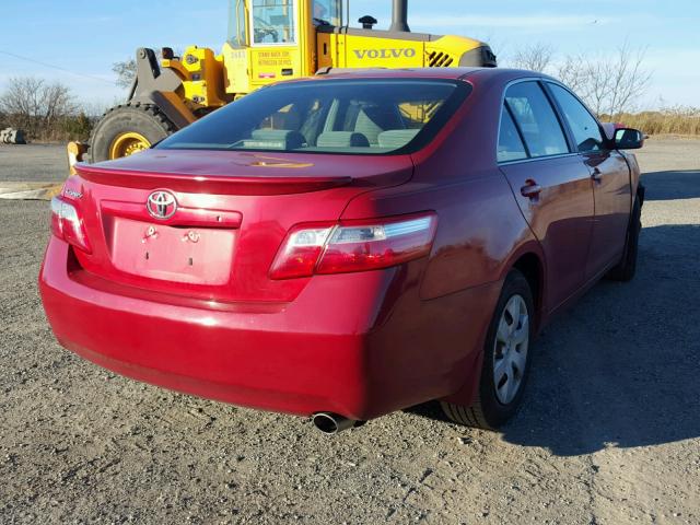 4T1BE46K69U357551 - 2009 TOYOTA CAMRY BASE RED photo 4