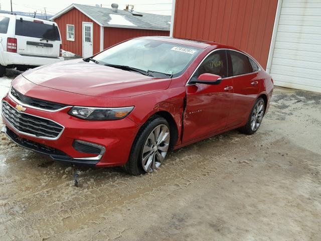 1G1ZH5SX9GF263577 - 2016 CHEVROLET MALIBU PRE MAROON photo 2