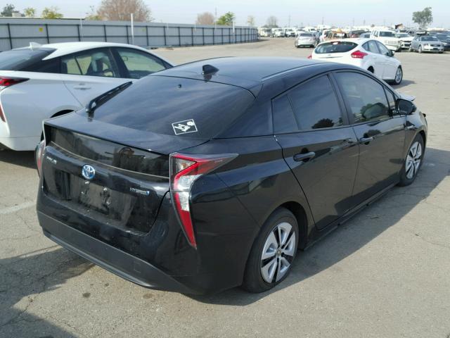 JTDKARFU0G3021041 - 2016 TOYOTA PRIUS BLACK photo 4