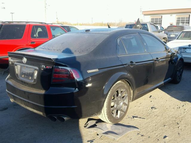 19UUA76548A043337 - 2008 ACURA TL TYPE S BLACK photo 4