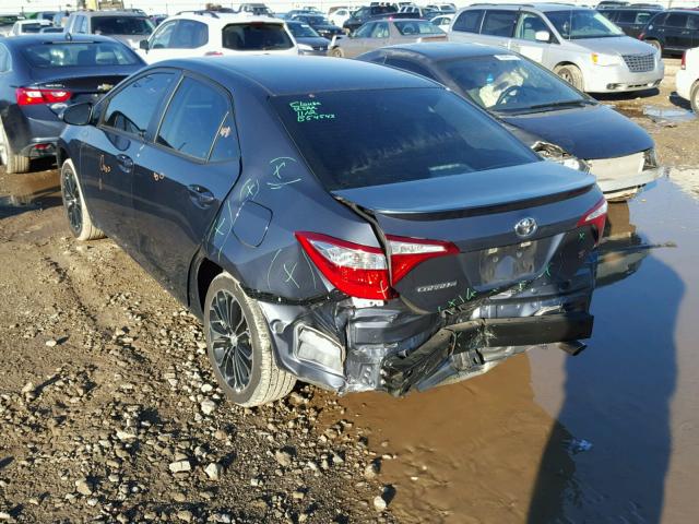 5YFBURHE2GP537390 - 2016 TOYOTA COROLLA L GRAY photo 3