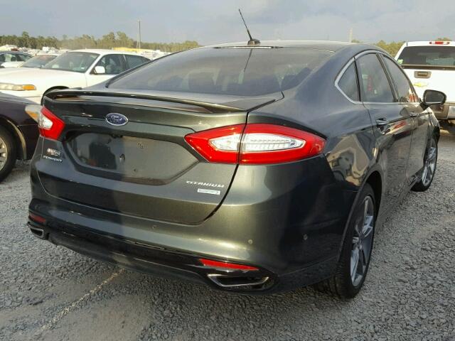 3FA6P0K96GR213763 - 2016 FORD FUSION TIT GREEN photo 4