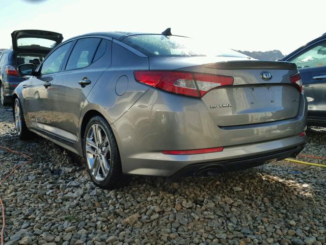 5XXGR4A69DG238058 - 2013 KIA OPTIMA SX GRAY photo 3