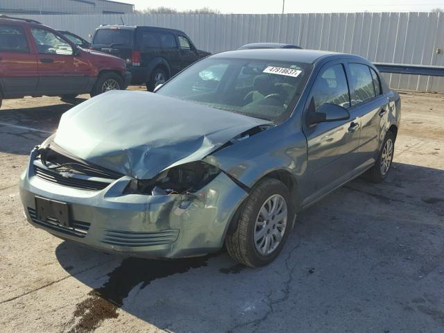 1G1AD5F50A7192580 - 2010 CHEVROLET COBALT 1LT BLUE photo 2