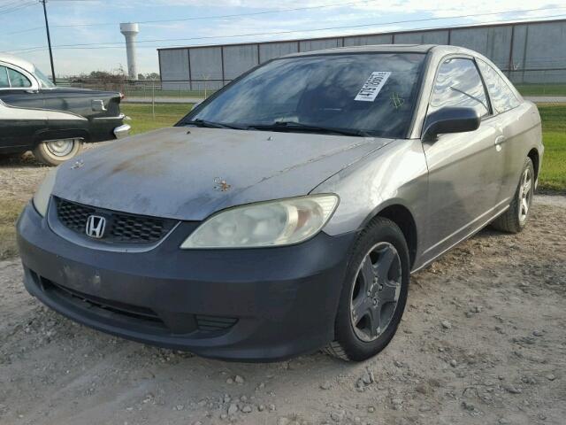 1HGEM22924L055251 - 2004 HONDA CIVIC EX GRAY photo 2