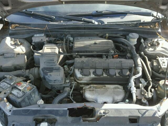 1HGEM22924L055251 - 2004 HONDA CIVIC EX GRAY photo 7