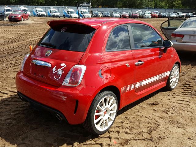 3C3CFFFH5FT507665 - 2015 FIAT 500 ABARTH RED photo 4