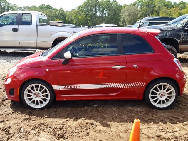 3C3CFFFH5FT507665 - 2015 FIAT 500 ABARTH RED photo 9