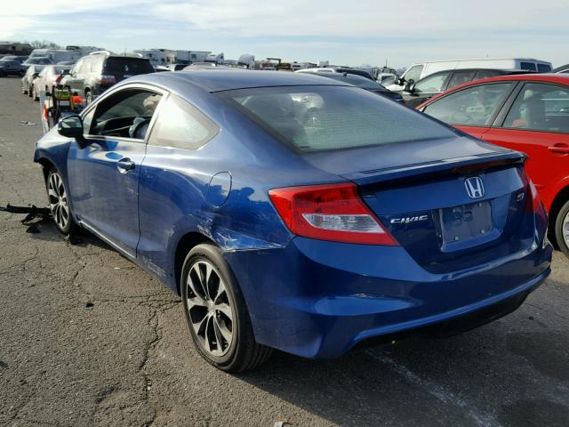 2HGFG4A50DH702958 - 2013 HONDA CIVIC SI BLUE photo 3