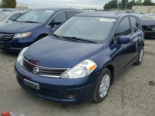 3N1BC1CP2CK222814 - 2012 NISSAN VERSA S BLUE photo 2