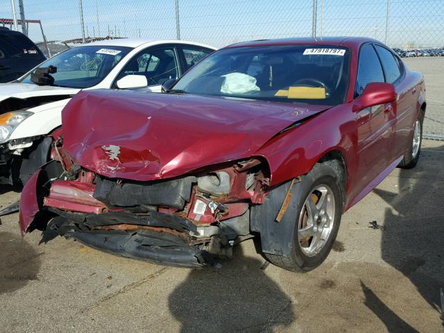 2G2WS522841342052 - 2004 PONTIAC GRAND PRIX მუქწითელი ფოტო 2