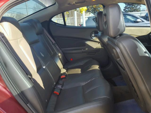 2G2WS522841342052 - 2004 PONTIAC GRAND PRIX მუქწითელი ფოტო 6