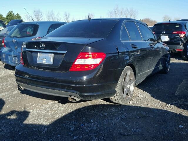 WDDGF52X48F138658 - 2008 MERCEDES-BENZ C 230 BLACK photo 4